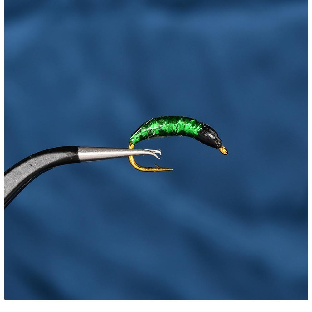 Fly Hook, Scale Hook, Flash Nymph Hook, Fly Fishing Luya Bait, Non-willow Root Imitation Insect Bait