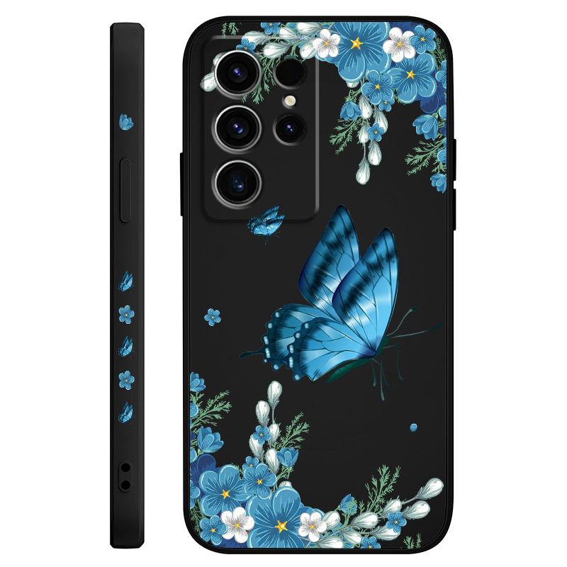 Exquisite Butterfly Phone Case For Samsung Galaxy S25 S24 S23 S22 S21 S20 S10 S10E Ultra Plus FE Note 20 Ultra Plus Cover