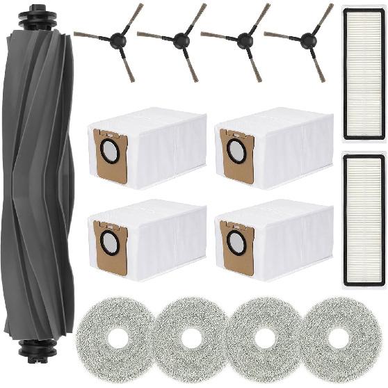 15 PCS Accessories Kit for Dreame L20 Ultra/ L30 Ultra Robot Vacuum Cleaner, Replacement Parts Main Brush, Side Brush, Washable Filter, Mop Pads,