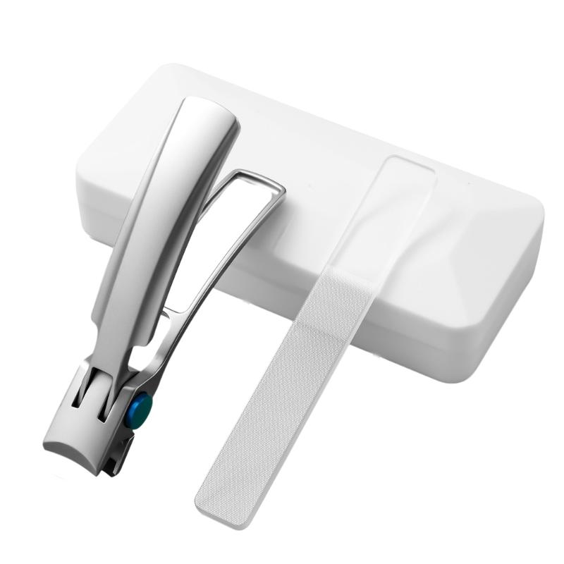 

Ergonomic Nail Clippers Large Toe Nail Clippers with Wide Jaw Opening Easy Trimming Complete with Nail File 1