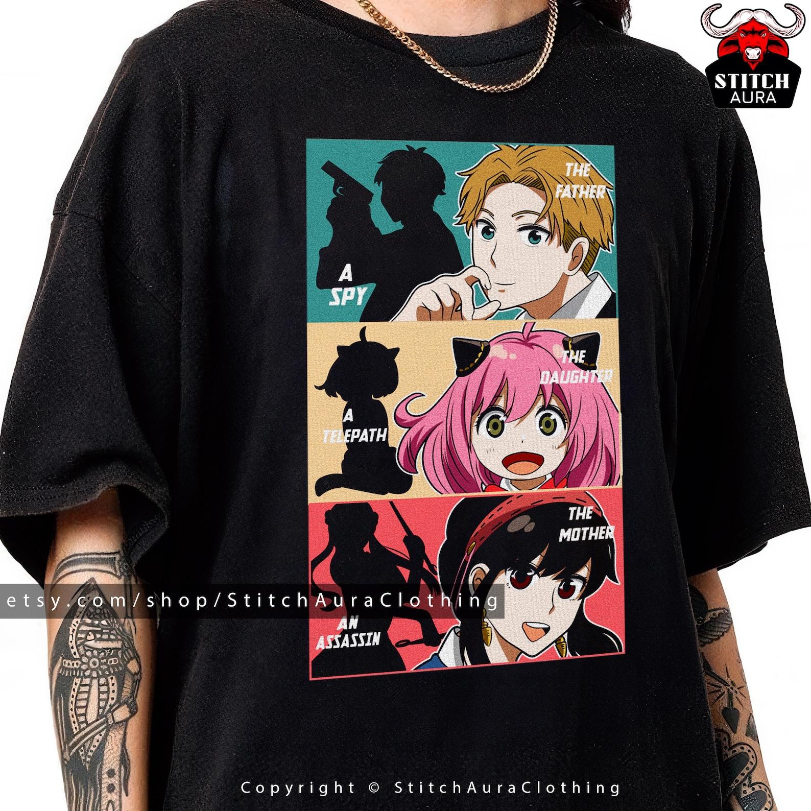 Anya Forger Enamel Pin Shirt Anime Gift,Fiona Frost TShirt,Anya Figure,Yuri Briar Sweater,Loid Forger Tee,Yor Forger Cosplay TShirt For Eden 2XL