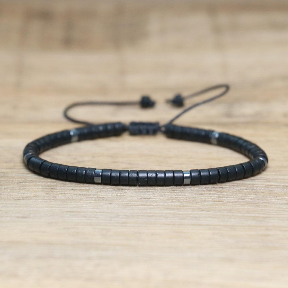 2x4mm Dainty Imperial Jasper Bracelet for Women Handwoven Adjustable Healing Stone Jewelry Alloy Main Material for Anniversary