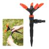Automatic Sprinkler Head 360 Degree Rotating 5 Nozzle Water Sprayer for Lawn Yard Irrigation Flower Vegetable Watering