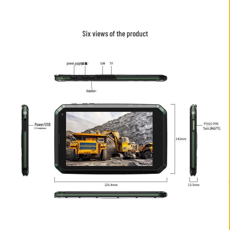 Rugged 8" Android HD Tablet: Explosion-Proof, NFC, AP3.0 Fingerprint Recognition