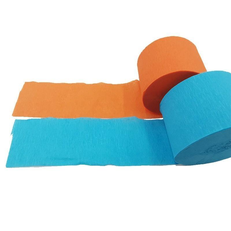 4.5cmX25m Wrinkled Colour Paper for Wedding Birthday Party Holiday Shower Decoration DIY Flower Materials.