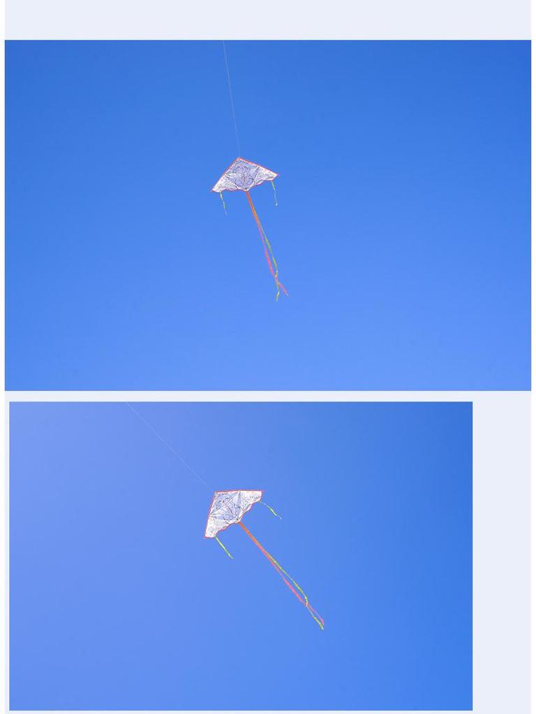 Handmade Children's DIY 1.2m Coloring Kite - Easy To Fly In Light Breeze