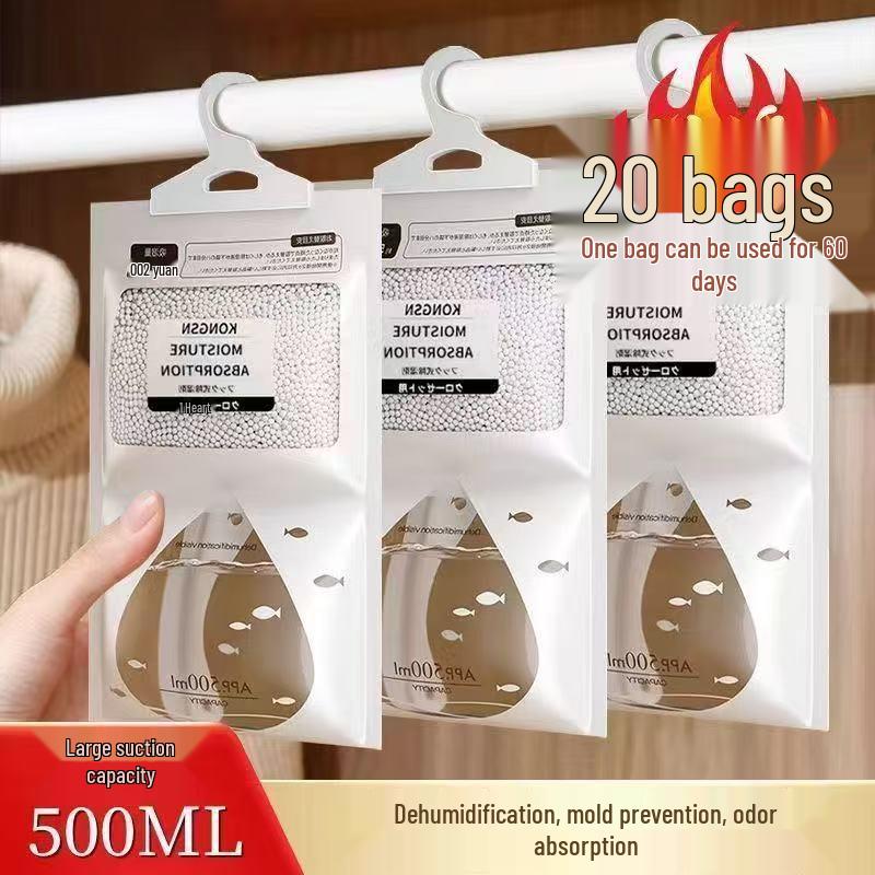 Anti-Mold Hanging Desiccant Moisture Absorption Bag for Home Use