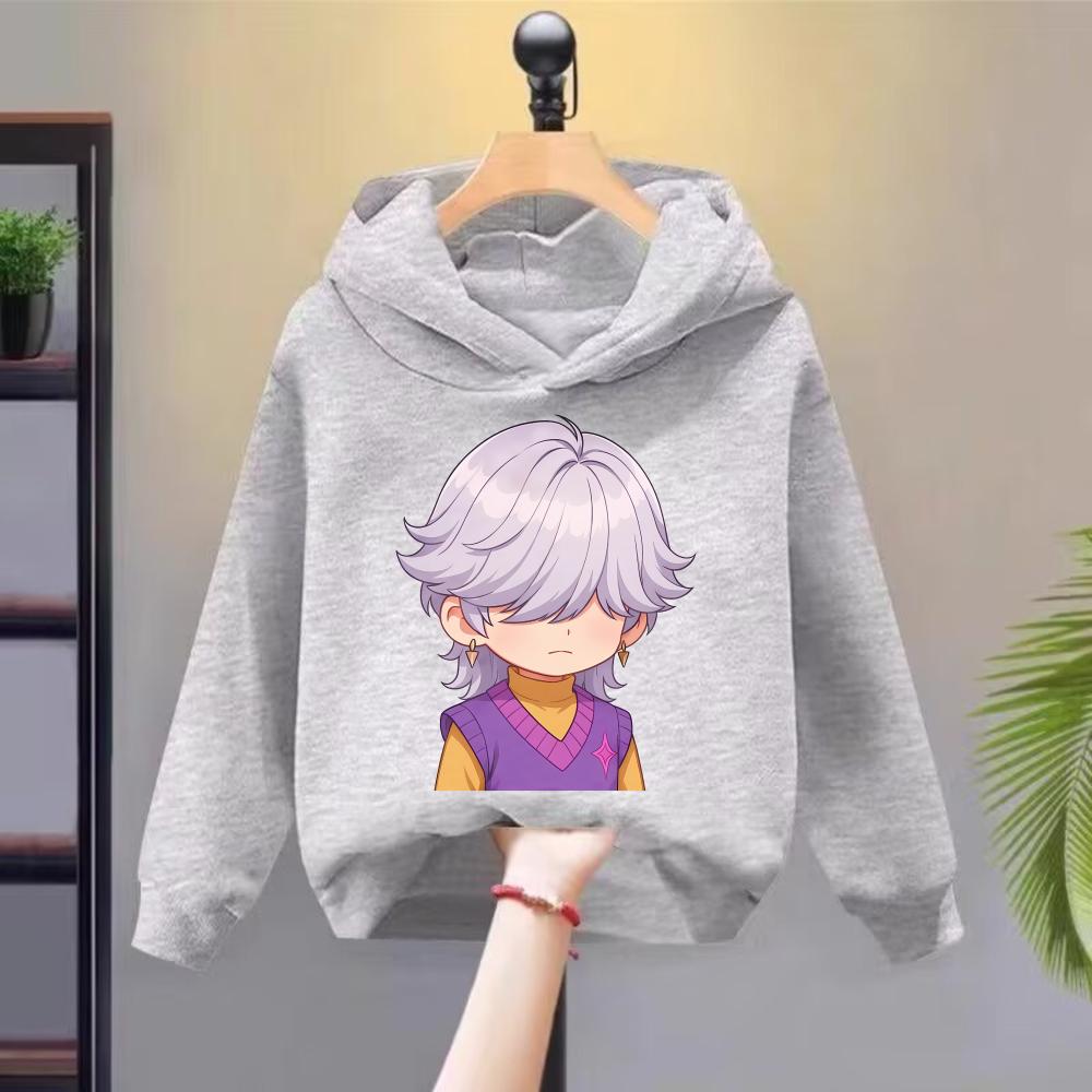 

Kids Casual Comfort Hoodie Fashion Printed Hoodies Sweatshirts Girls 160 серый