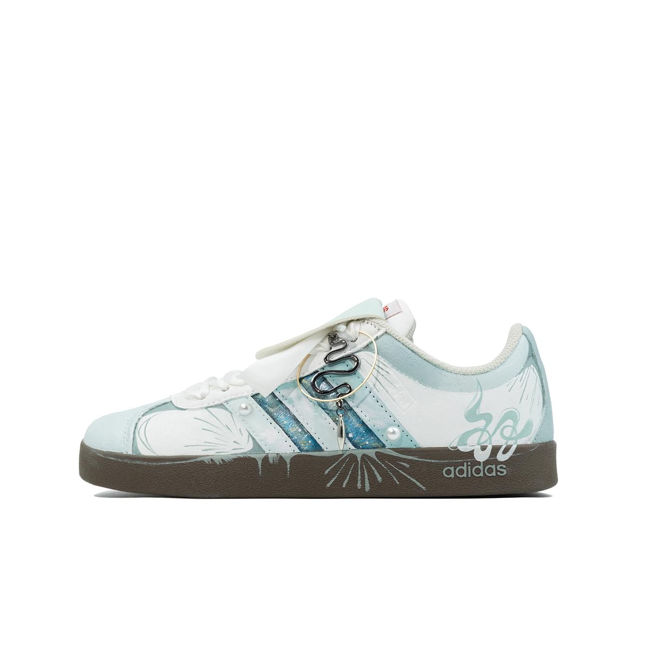 

Adidas Neo VL Court 2.0 Da Vinci Custom, Serpent Auspicious, Flowing Years Slip Resistant Abrasion Resistant HQ1802(TeamM-) 35⅔