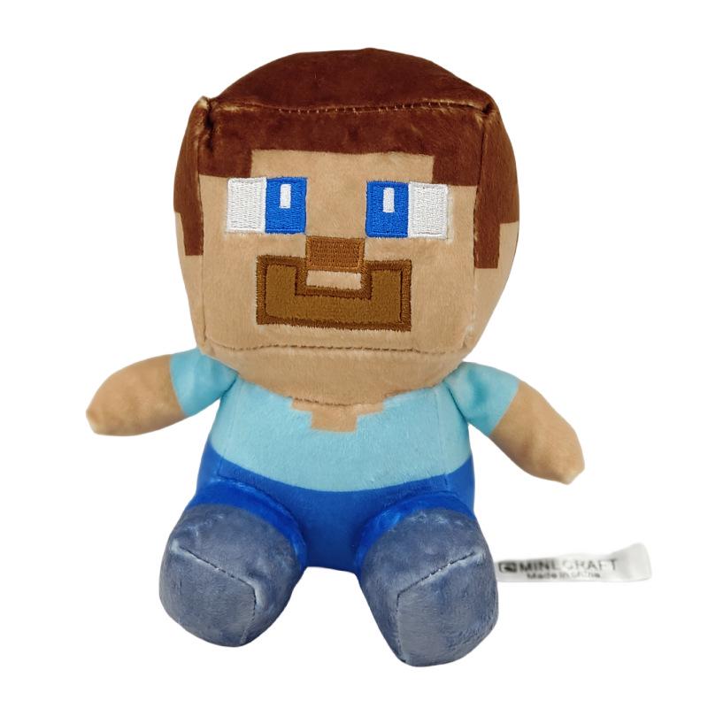 Minecraft Plush Toy Set: Iron Golem, Creeper, Zombie, Fox, Panda