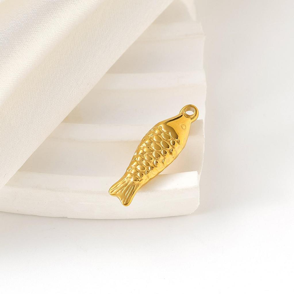 Ocean Series Pendant: Stainless Steel Starfish, Seashell, Seahorse & Fish Necklace Charm