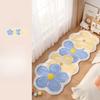 Dopamine Floral Plush Carpet Thick Soft Fluffy Bedroom Bedside Rug Washable Non Slip Floor Mat For Living Room Home Decor