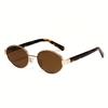 4-piece Set of New Fashion Trend Retro Style Women's Oval Sunglasses