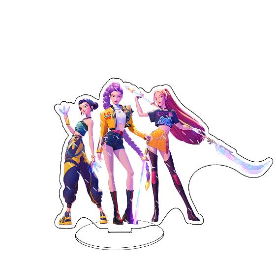 Anime KPop Demon Hunters Figure, Acrylic Stand, Rumi Mira Zoey Model,  Birthday Table Decoration, Christmas Gift for Fans