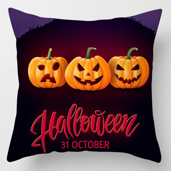 Nový Halloweenský povlak na polštář s dýní Domácí dekorace Povlak na polštář