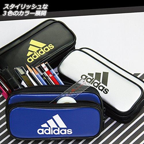 Mitsubishi Pencil Adidas Federmäppchen AI04 Silber Gold Emaille Doppel pocket PT1500AI04S24