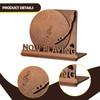 Wooden Vinyl Record Storage Rack Stand Portable Home Office Collector Gift Decorative