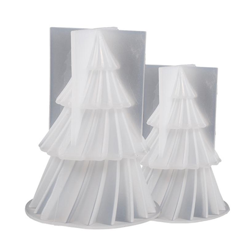 

AEE4-Christmas Tree Aromatherapy Candle Silicone Mold DIY Aromatherapy Candle Soap Making Tools Resin Mold Christmas Candle