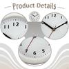 Bathroom Clock Minimalist with Suction Cup Wall Silent for Household Restroom Living Room