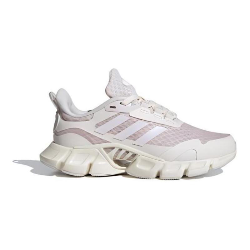 Adidas Slip Resistant Shock Absorbers With Abrasion Resistant Properties Low Top Kids Lifestyle Shoes White Pink Sneakers IE8837