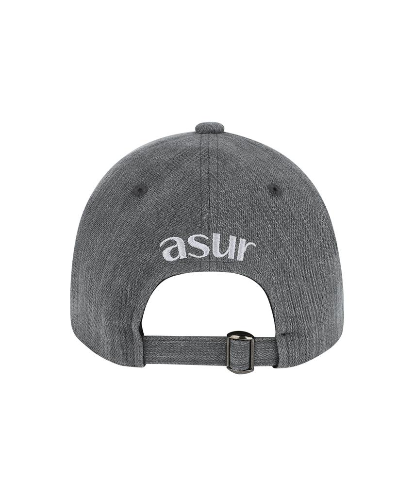 Aejeuyua Damaged Studded Ball Cap Charcoal