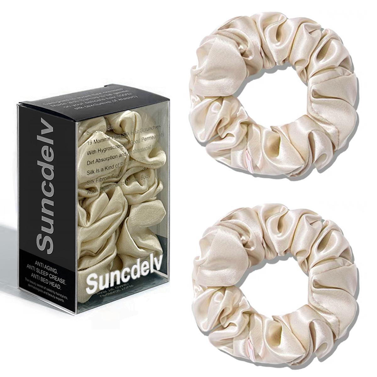 

2 шт 3,5 см шелковичные резинки для волос для женщин и девочек, резинки для волос для сна без повреждения, вьющиеся резинки для волос, держатель для хвоста