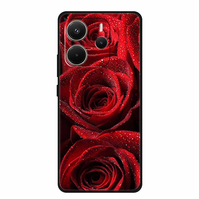 Für Xiaomi Redmi Note 14 4G Global Hülle Luxus TPU Weiches Silikon Cover Handyhüllen für 24117RN76G Schutz Neu Bumper Funda