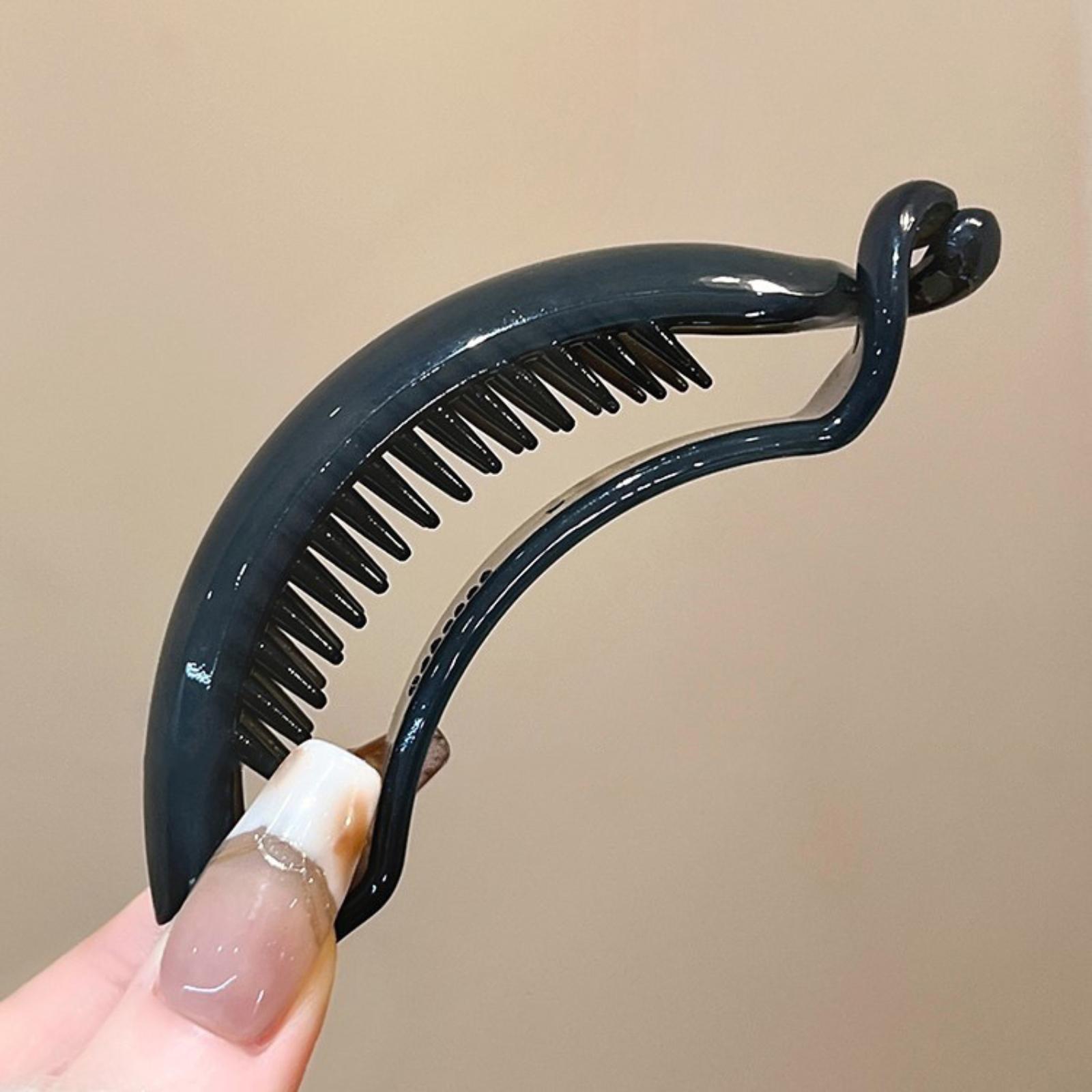 Updo Ponytail With Hair Clips For Women One Size