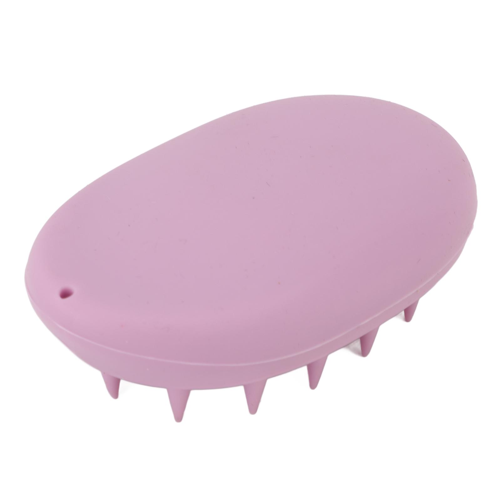 

3pcs Oval Shape Hair Brush Silicone Elastic Wide Teeth Shampoo Brush for Hair Washing Cleaning