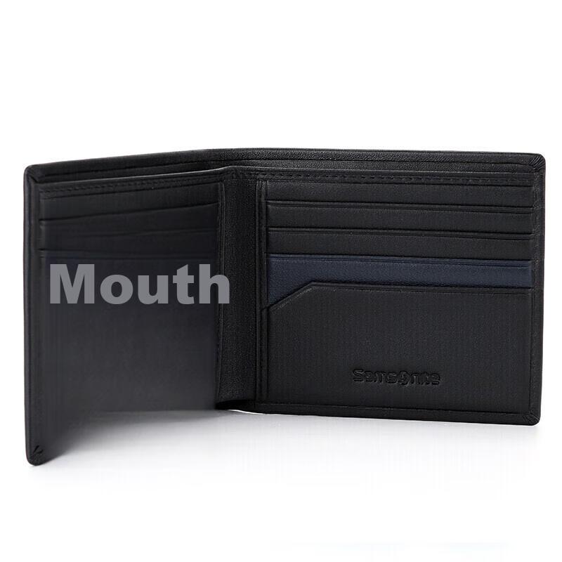 Samsonite Short Bifold Leather Wallet, Horizontal, Leisure