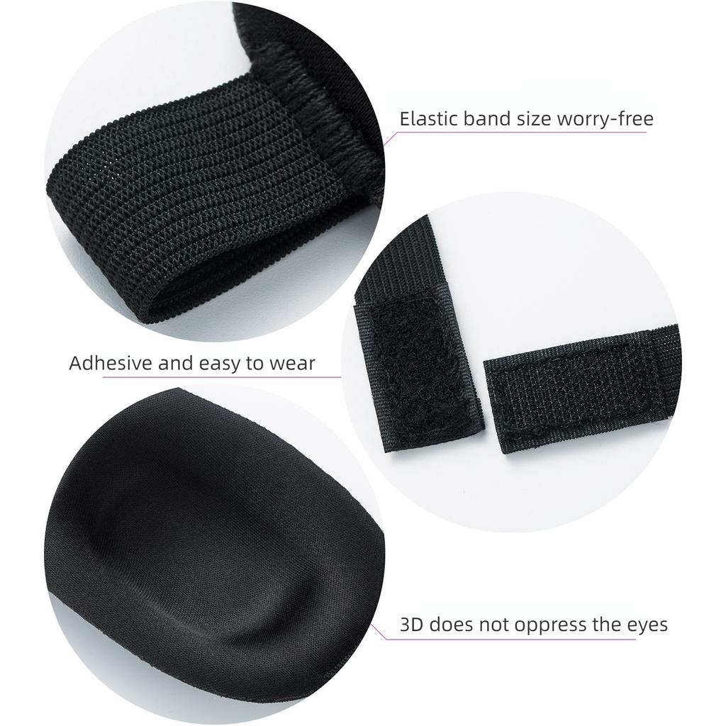 Eye Mask for Sleeping 3D Contoured Cup Blindfold Concave Molded Night Sleep Face Masks Fatigue-Relieving Light-Blocking Eye Mask