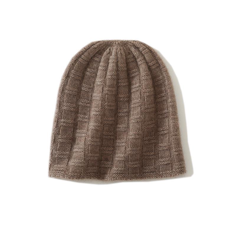 2025 Spring Women's High-End Cable Knit Cashmere Hat - Thick, Warm, and Stylish