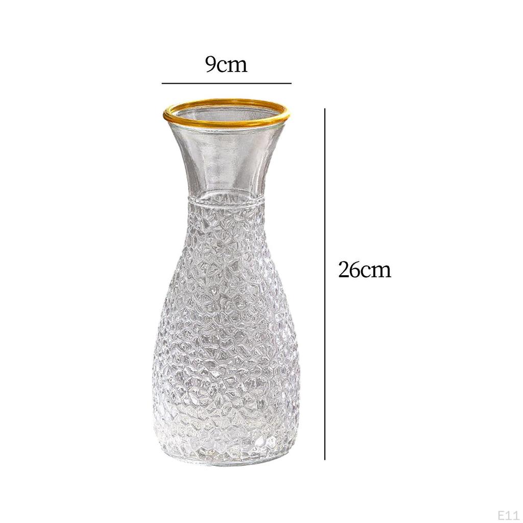 Flower Vase for Plants, Glass Pot Buds, Holder Terrarium And Floral Displays