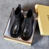 The first layer of cowhide Martin boots for women's 2025 autumn and winter new retro leather velvet medium tube British style women's boots for women
