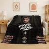 Rapper Free Anuel AA Hip Hop Flannel Blanket Soft Warm Throw Blanket for Bedroom Living Room Bed Travel Camping Picnic Gift