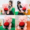 Flower Pig With Plush Toy Animal Stuffed Doll Bedroom Decoration Gift Kids