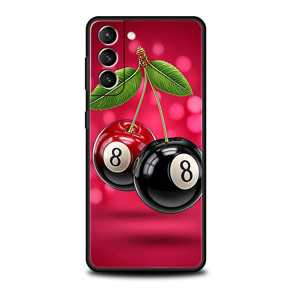 Phone Case Cover for Samsung Galaxy S25 Edge S24 S23 S22 S20 S21 FE Ultra S10 S10E Plus Soft TPU Billiard Fashion Brand Number