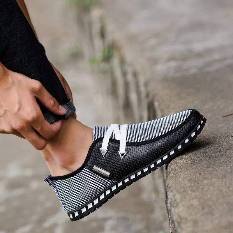 Hot Trendy Men Casual Shoes  Slip-on Comfortable Flat Men's Shoes Concise Lazy Basic Driving Male Shoes New Erkek Ayakkabı