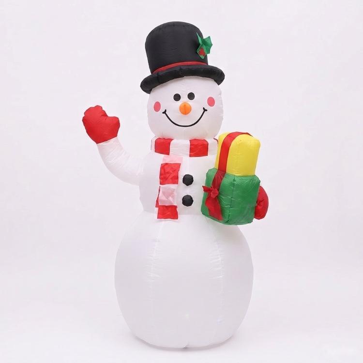 1.5 M Inflatable Snowman Christmas LED Lights Air Model Courtyard Decorations Christmas Figurine & Toys Doll