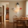 Spooky Outdoor Porch Decor Hanging Ghost with Broom Halloween Decoration, Flying Witch Ornament for Decorations Haunted House Tree Indoor Party