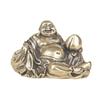Vintage Brass Maitreya Desktop Ornament Big Belly Laughing Bronze Sculpture Buddha Statue Craft Antique Old Copper