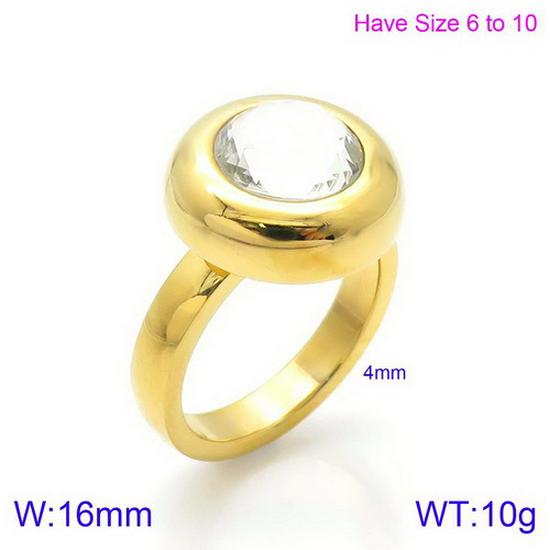 

Европейско-американское креативное кольцо из нержавеющей стали с круглым микропаве из цирконов для женщин Size 9