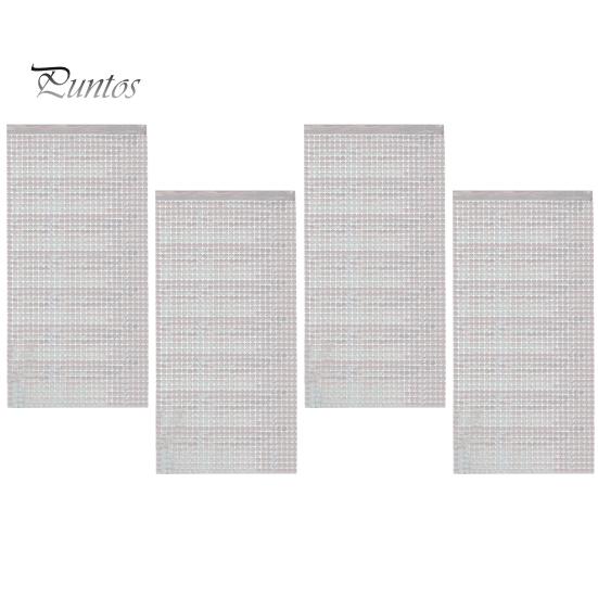 

4 шт., занавеска из фольги с бахромой, металлический полый крест, прямоугольник, самоклеящаяся тема диско, день рождения, вечеринка, украшение на стену, дверь, фон серебряный