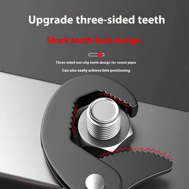 Multifunctional Wrench Adjustable Locking 13-30mm Pipe Basin Faucet Water Wrench Pliers Labor Saving Industrial