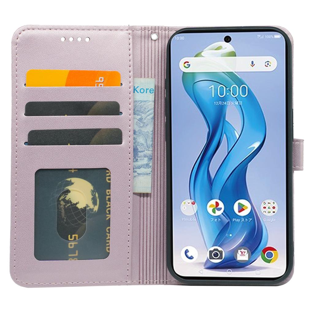 For ZTE nubia S 5G A403ZT Wallet Case Magnetic Snap Leather Phone Cover with Strap