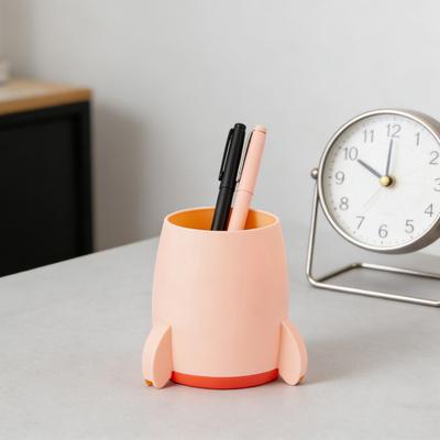 Portapenne a Forma di Razzo per Bambini Organizzatore da Scrivania a Tema Spaziale per Penne Matite e Pennelli Trucco Carino Regalo per Studenti Ritorno a Scuola