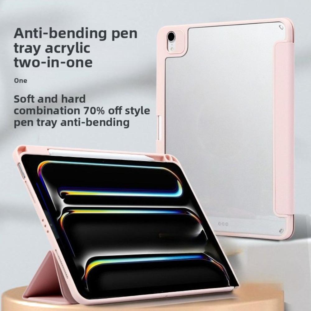 Transparent for iPad Pro 11 Case 2025 Anti Bend Protective Cover for Air 7 12.9 11th Gen Mini 6