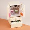 Miniature Refrigerator with Opening Door Realistic Plastic Kitchen Appliance for Toy Room Micro Scene Decor 1/12 Scale Pretend Play Accessory for Kids