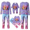 Familie Matchende Sett Pyjamas, Loungewear Antrekk, Familie Matchende Langermet Topp+Bukse Sett
