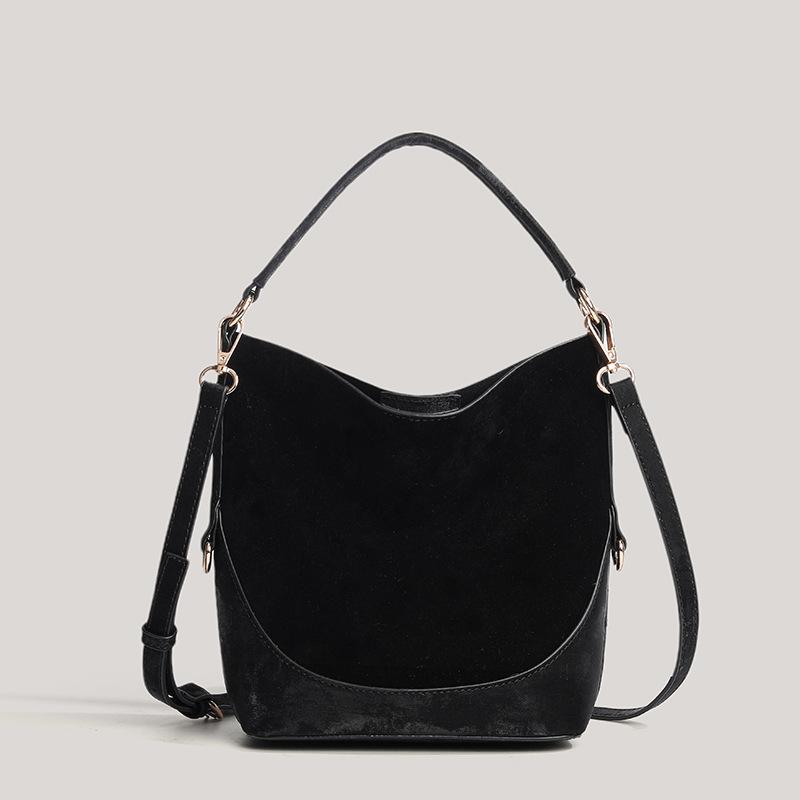 High-end Fashionable Single-shoulder Crossbody Bag, Niche Large-capacity Bucket Bag Casually